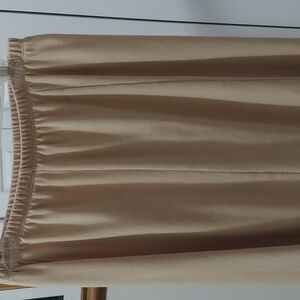 Beige Elastic Skirt